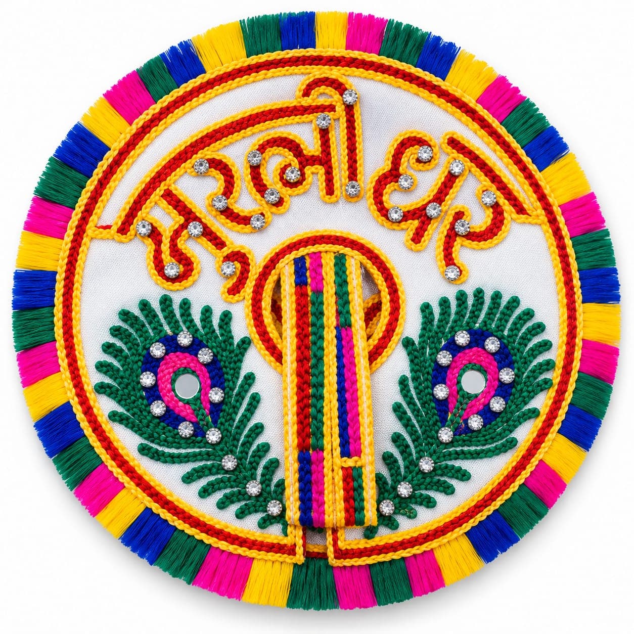 Kachi Work Lalan Vagha (Muralidhar Feather)