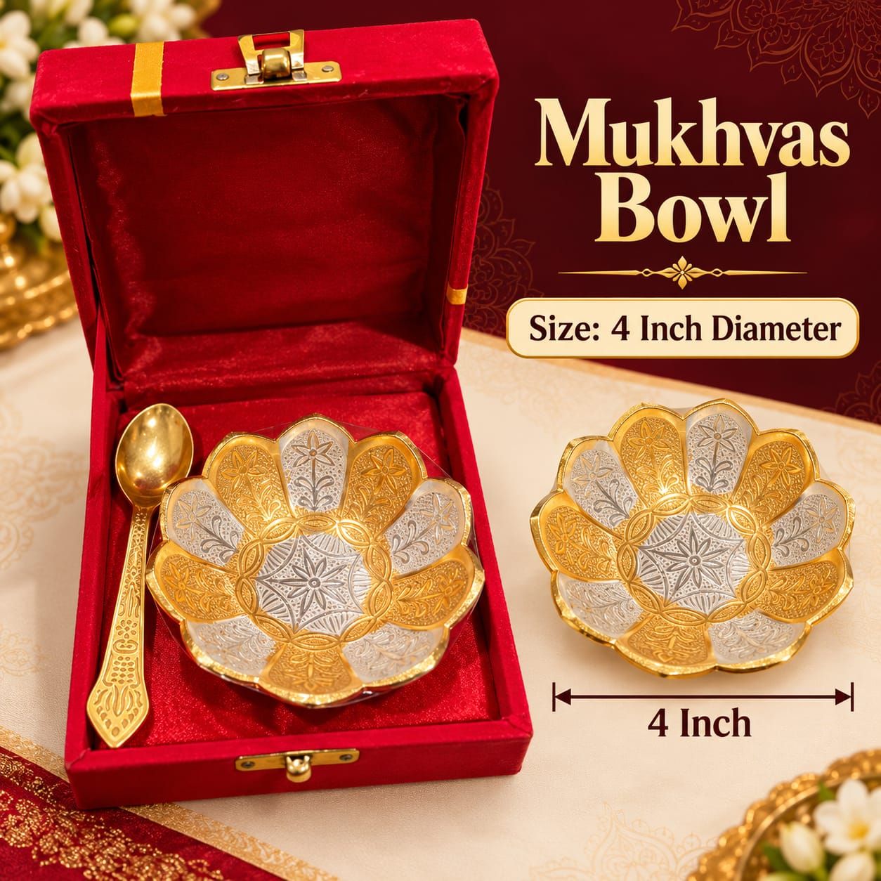 Mukhvas Bowl (Star Petals)
